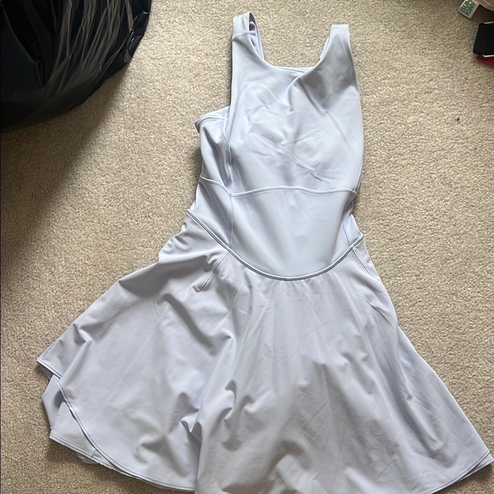 Lululemon Athletica light blue strappy Mini Dress
